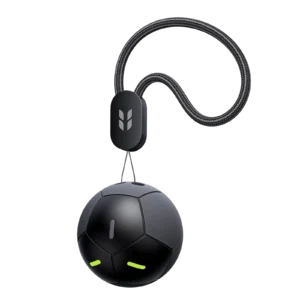 mis viajes increíbles, Ugreen Soccer Ball Tracker for Apple Find My, black compact tracking device with soccer ball design, ideal for locating keys, bags, backpacks and luggage.
