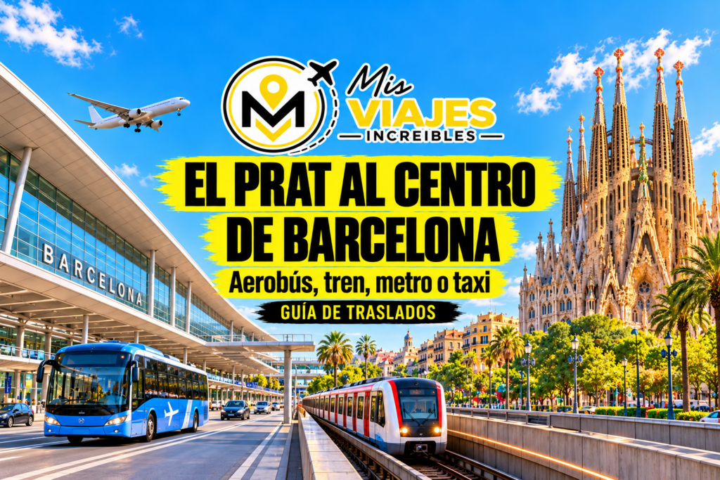 Cómo ir del Aeropuerto de El Prat al centro de Barcelona (precios 2026)