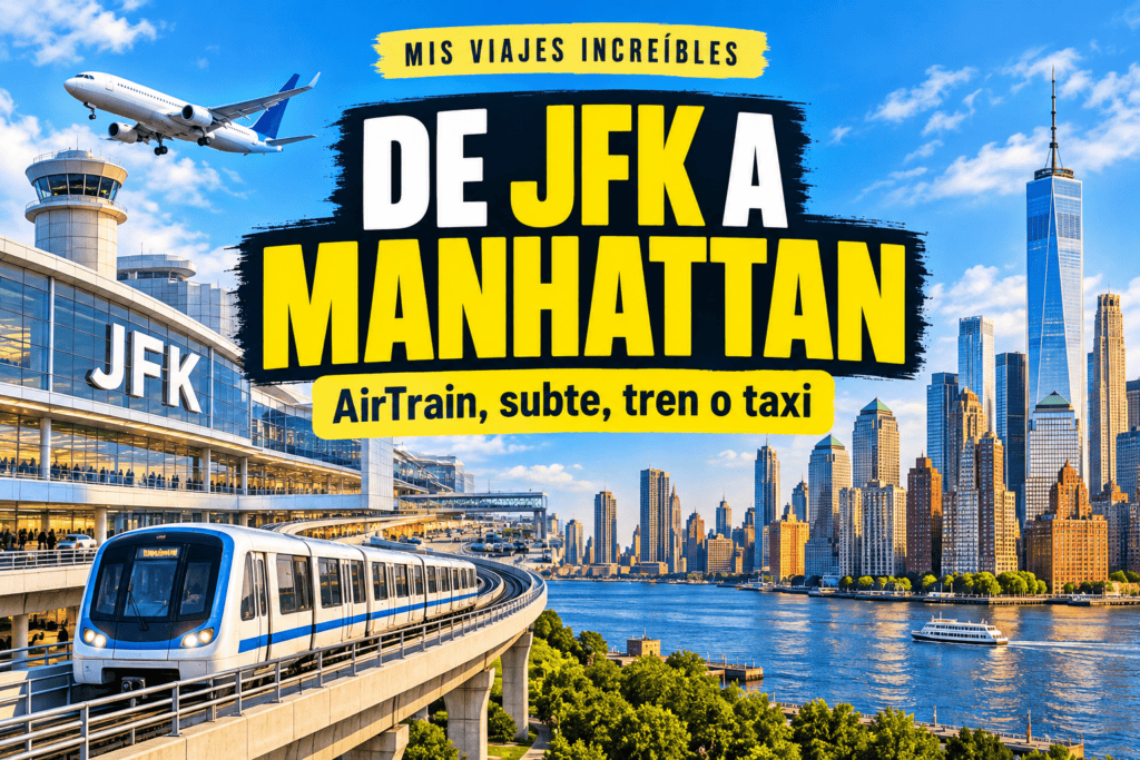 Cómo ir del Aeropuerto JFK a Manhattan (precios 2026)