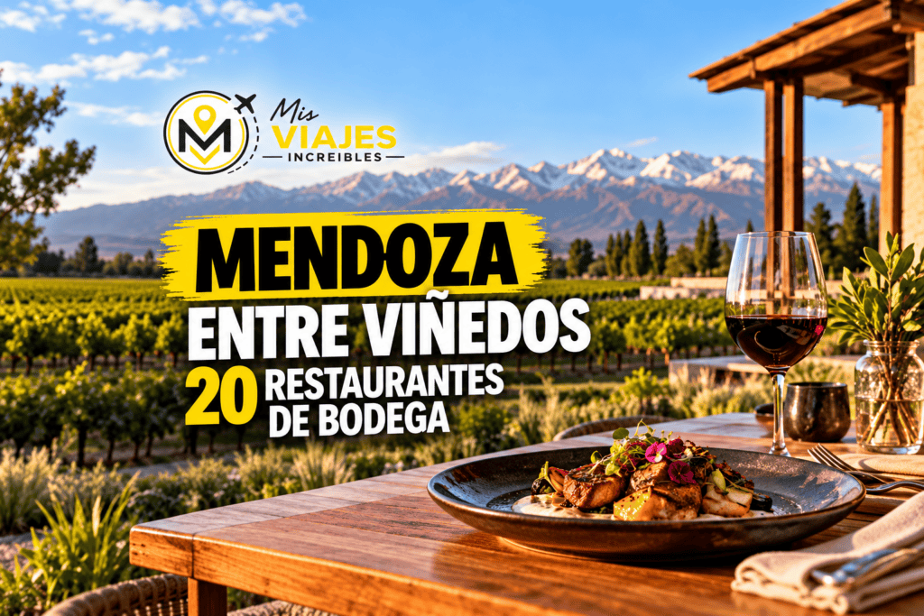 Mendoza entre viñedos: 20 restaurantes de bodega para sumar a tu viaje