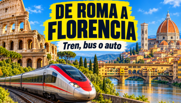 Cómo ir de Roma a Florencia: tren, bus o auto (precios 2026)